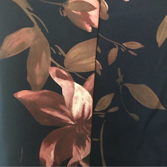 Alexa B Nites Dress Women’s Size 10P & 14P Blue Floral Cold Shoulder NWT - Picture 11 of 14